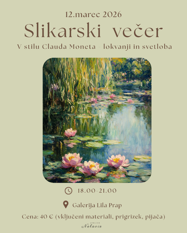 SLIKARSKI VEČER V SLOGU MONETA